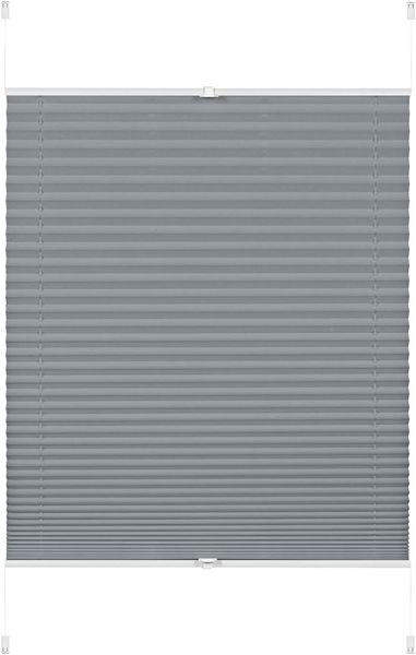 Gardinia EASYFIX Plissee Greta, lichtdurchlässig, blickdicht, inkl Montage Set, Rauchblau, 130x70 cm
