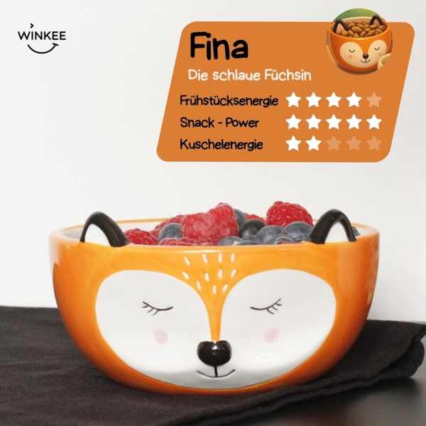Winkee Müslischale Müslischale Fuchs, Keramik Bild 2