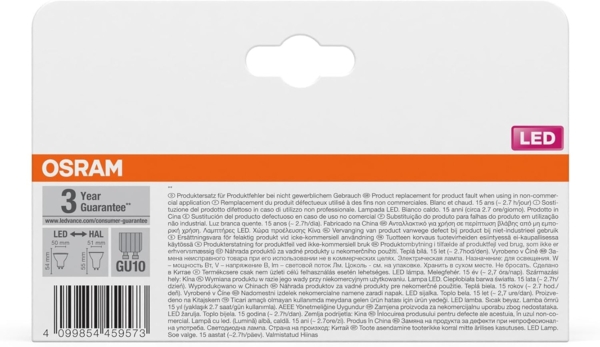 Osram LED-Spot Reflektor Star PAR16 35,2700 K warmweiß, 2,4 W, GU10, 36°, 230 lm, 15.000h, für Spotbeleuchtung, Akzentlicht, Vitrinen, Schaufenster Bild 3