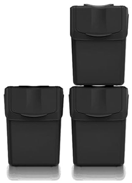 Keden Mülltrennsystem ISWB20S3-S411*, Mülltrennungsbehälter Set 3x20L Recycling
