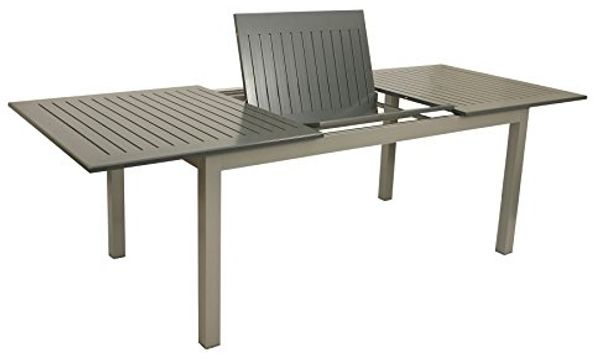 Ausziehtisch BAJAZZO 175/245x100 cm, Aluminium grau
