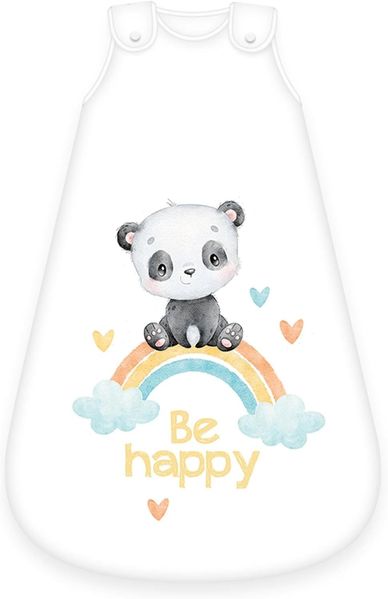 Herding Ganzjahres-Schlafsack für Babys Regenbogen Panda Baumwolle 90 x 45 cm