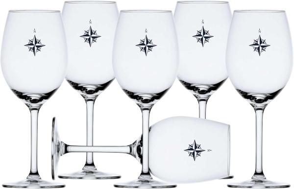 Wein Glas Set 6 Stück, Ecozen, unzerbrechlich - Northwind