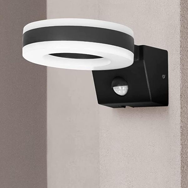 Orno HOWLIT LED Außenwandleuchte 20W mit Bewegungsmelder 1800 lm IP65 4000K schwarz