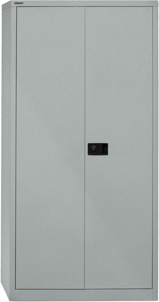 Bisley 'Universal' Flügeltürenschrank, Schwarz, 195 x 40 x 60 cm, 4 Fachböden Bild 5