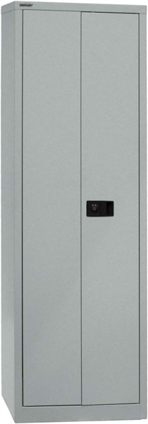 Bisley 'Universal' Flügeltürenschrank, Schwarz, 195 x 40 x 60 cm, 4 Fachböden Bild 8