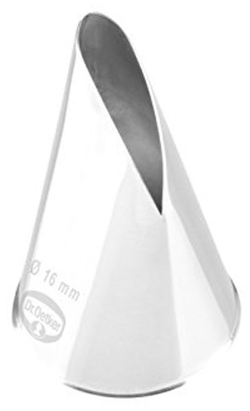 Dr. Oetker - Rosentülle 16mm Edelstahl (3525) Tülle Spritzbeutel Kuchendeko