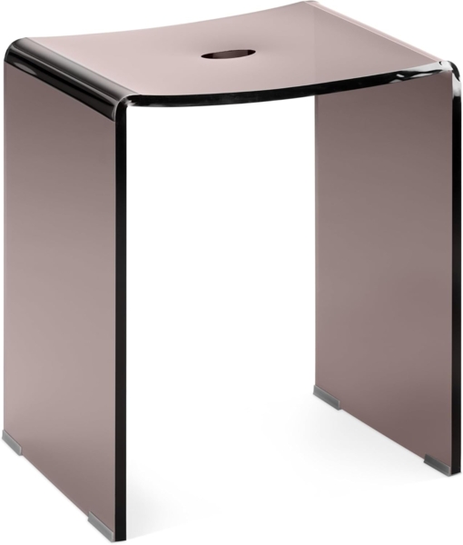 Navaris Fußhocker Duschhocker aus Acryl 43,5x37x28cm - Badhocker Badezimmer Stuhl (1 St) Bild 1