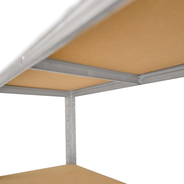 shelfplaza HOME 100x90x40 cm Schwerlastregal in grau-verzinkt mit 3 Böden und 175 kg Traglast pro Boden Bild 3