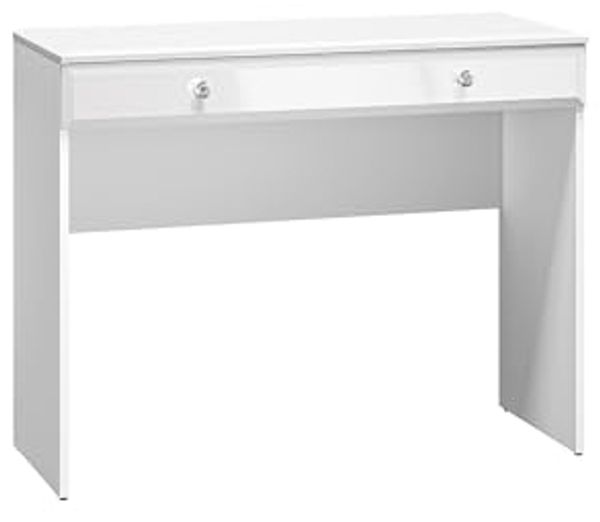 Schminktisch ""Glamour"" Frisiertisch 100x41cm MDF weiß Hochglanz