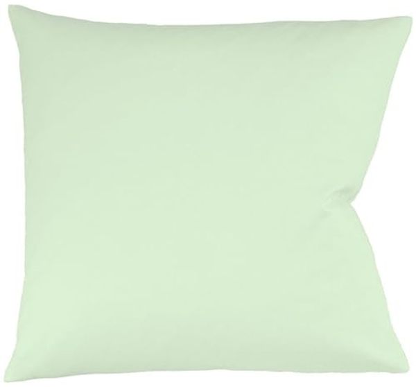 Fleuresse Interlock-Jersey-Kissenbezug uni colours pastellgrün 7059