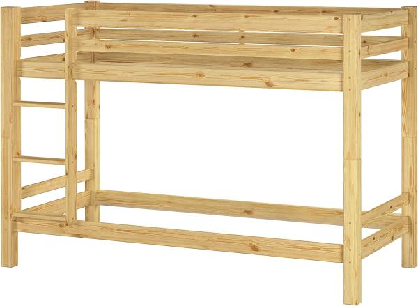 Erst-Holz '60.09-09' Etagenbett 90x200 cm, natur, Kiefer massiv (ohne Rollrost)