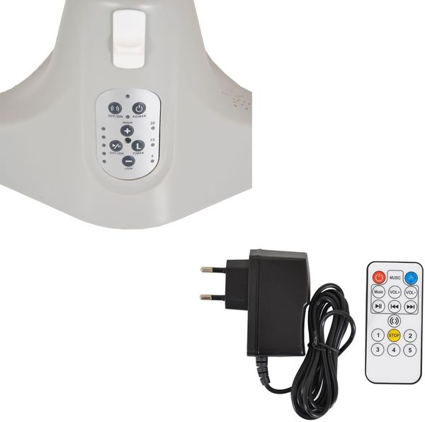 Moni Babywippe elektrische Ari Bär Melodien, Fernbedienung, Teddy-Bär Pad, Timer beige Bild 8