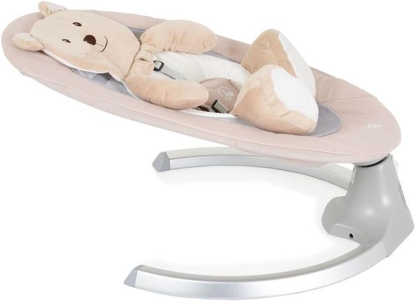 Moni Babywippe elektrische Ari Bär Melodien, Fernbedienung, Teddy-Bär Pad, Timer beige Bild 6