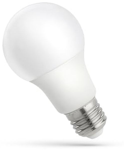 Spectrum LED-Leuchtmittel LED E27 A60 9W = 64W Birnenform 840lm 270° 230V Kaltweiß 6000K, E27, Kaltweiß