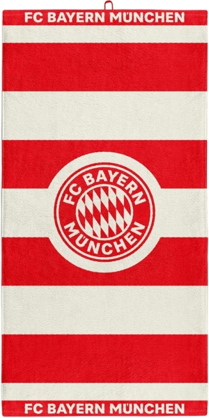 FC Bayern München Badetuch FC Bayern München I Badetuch I Rot/Weiß, Baumwolle