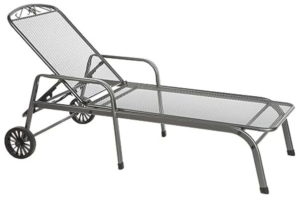 MWH Rollliege Savoy Stahlgestell Liege Gartenliege Sonnenliege