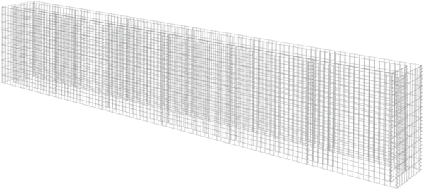 vidaXL Gabionen-Hochbeet Verzinkter Stahl 540×50×100 cm 143566