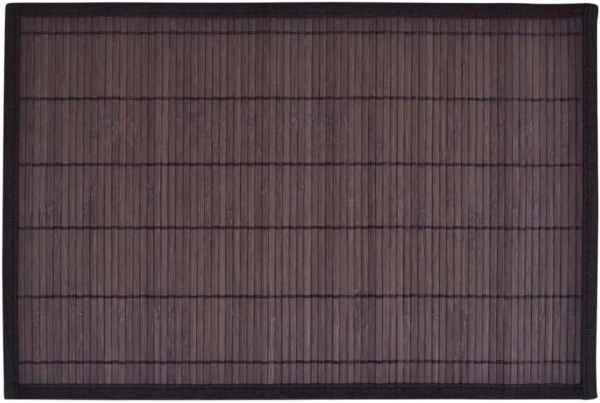 6 Bambus-Platzdeckchen 30 x 45 cm Dunkelbraun 242110