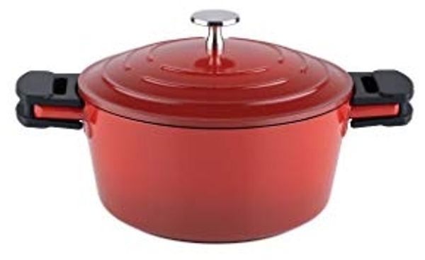 Kelomat Schmortopf Keramika Red mit Deckel Ø20 cm 2,7 Liter Induktion