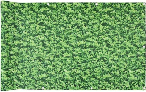 vidaXL Balkon-Sichtschutz Pflanzen-Optik Grün 600x75 cm PVC 4005407
