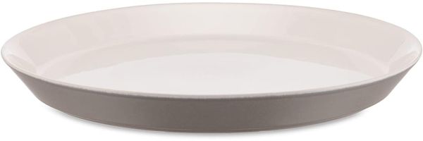 Alessi Tonale, 4 Stück Speiseteller Flach Light grey