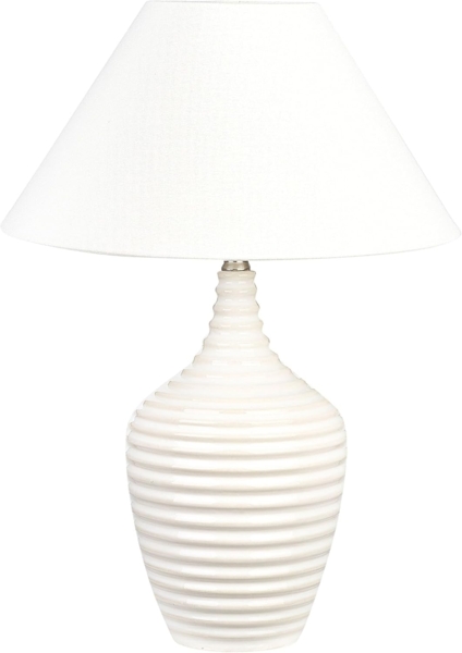 Tischleuchte CELESTE Keramik Creme