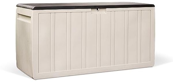 Kreher Kissenbox "Leonardo" 270 Liter in Creme Weiß, Abwaschbar und leicht zu reinigen