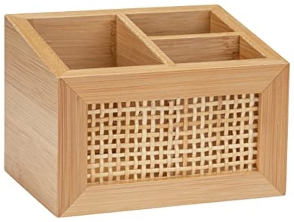 Wenko Badbox Allegre mit Fächern Aus Bambus und Rattan