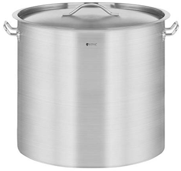 Royal Catering Kochtopf 12 L Suppentopf Ø 25 x 29 cm Induktion Edelstahl Universaltopf Deckel, Edelstahl, verschiedene Größen