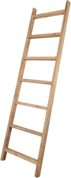 Massivmoebel24 Dekoleiter (1 St, Dekoleiter Teak 50x5x180 natur unbehandelt BASSANO #134)