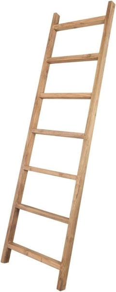 Massivmoebel24 Dekoleiter (1 St, Dekoleiter Teak 50x5x180 natur unbehandelt BASSANO #134) Bild 8
