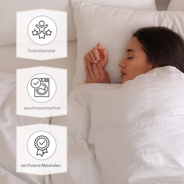 Komfortschaum Topper 190x130x6cm 212g Bezug (190.130.06-KOS) [ROW1319] Bild 4