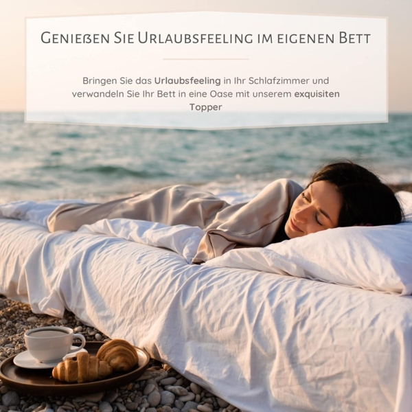 Komfortschaum Topper 190x130x6cm 212g Bezug (190.130.06-KOS) [ROW1319] Bild 6