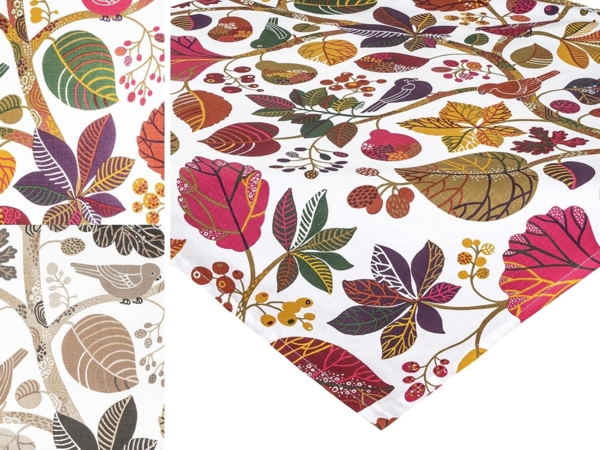 beties Tischdecke Zauberwald (1-tlg, 1 Stück Tischwäsche), XL Mitteldecke ca. 110x110 cm Baumwolle Tischtuch - elfenbein-bunt Bild 6