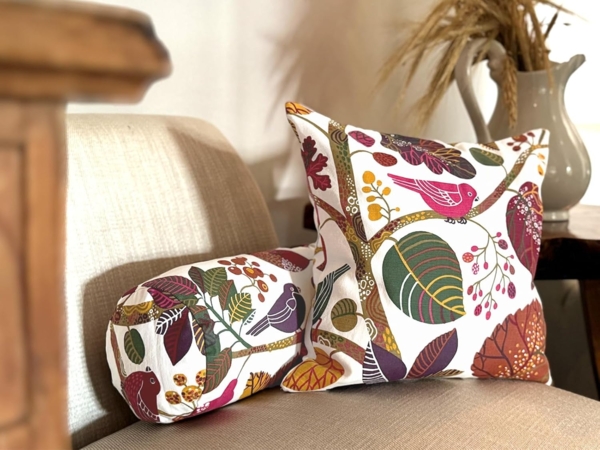 beties Tischdecke Zauberwald (1-tlg, 1 Stück Tischwäsche), XL Mitteldecke ca. 110x110 cm Baumwolle Tischtuch - elfenbein-bunt Bild 5