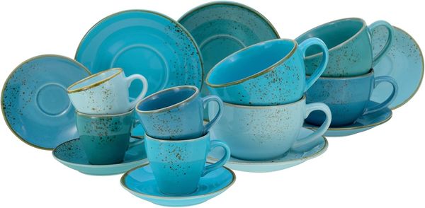 Nature Collection Aqua, Tassenset 16-tlg (mo)