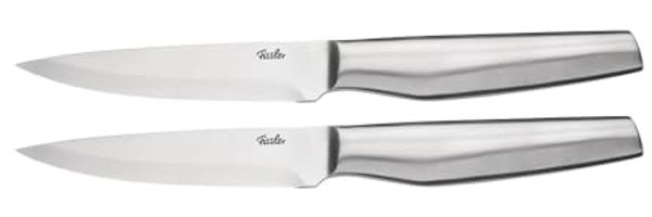 Fissler Steakmesser Essential (2 Stück), Ergonomischer Griff, Wellenschliff