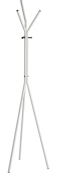HAKU Möbel Garderobenständer, schwarz, weiß, Metall - Maße: H 178 x Ø 46 cm, Style: Modern
