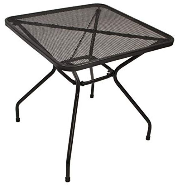 Bistrotisch CLASSIC 70x70 cm quadratisch, Streckmetall anthrazit