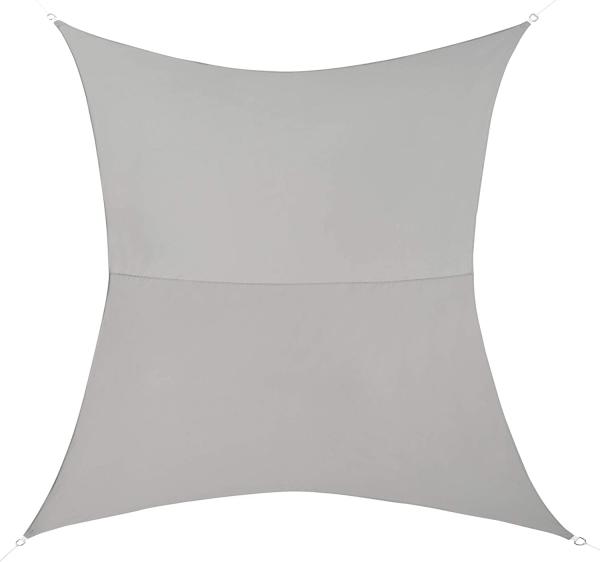 Sonnensegel Rechteckig 200x400 cm Hellgrau en. casa