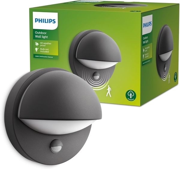 Philips myGarden IR ES Wandleu June 42W Bewegungsm Anthr