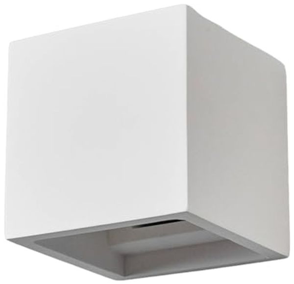 Lindby Wandleuchte Freja, Gips Weiß IP20, 1 x 8 W LED