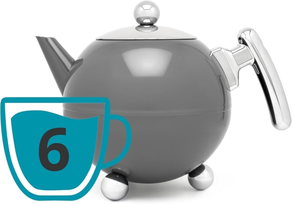 Teekanne Duet Bella Ronde 1,2L dunkelgrau Bild 3