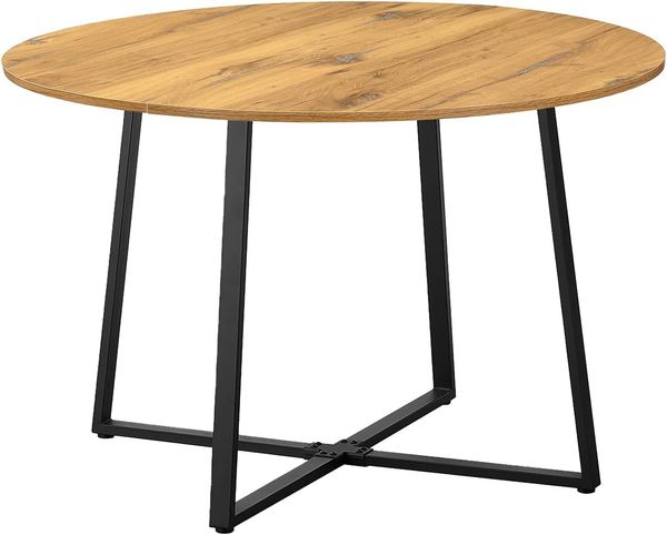 B&D home Esstisch NOA, Metallgestell schwarz oder weiß, rund, 110x110cm, platzsparend