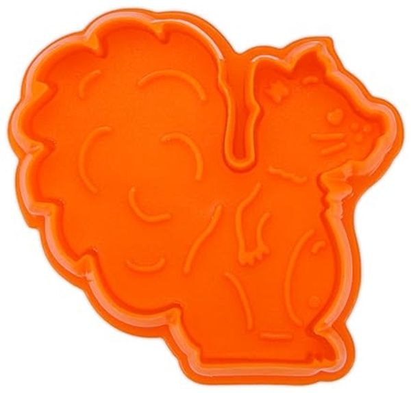 Städter Präge-Ausstecher Kunststoff Eichhörnchen orange 6,5 cm mit Auswerfer