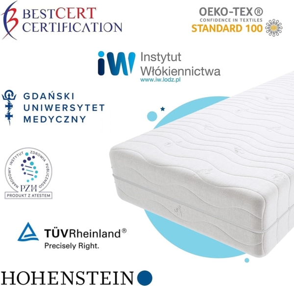 Taschenfederkernmatratze Santana Gras Multitaschen 100x200 cm H3 | H4 Bild 6