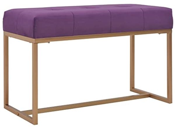 vidaXL Bank 80 cm Lila Samt 247557