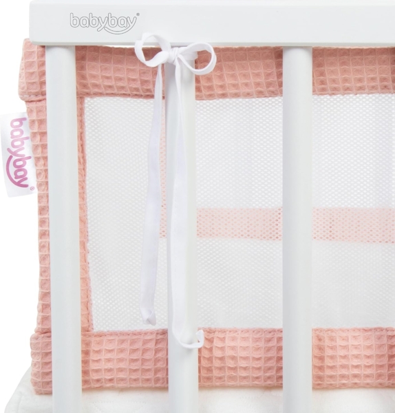 babybay Nestchen Mesh-Waffelpiqué passend für Modell Boxspring XXL, apricot rosé Bild 3