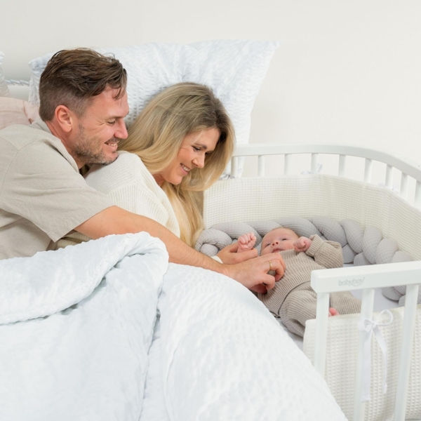 babybay Nestchen Mesh-Waffelpiqué passend für Modell Boxspring XXL, apricot rosé Bild 8